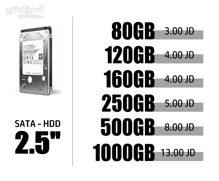 هاردسك لابتوب HDD بيشتغل على الكمبيوتر و البلايستيشن