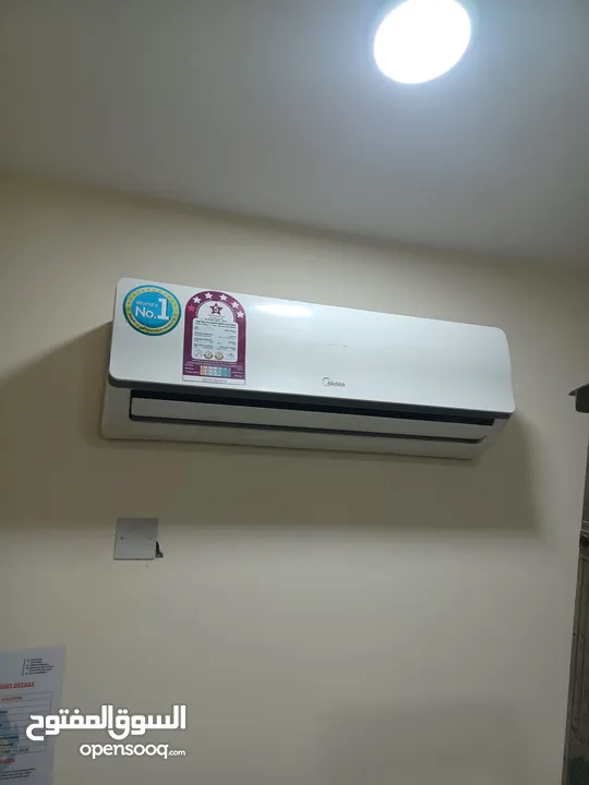 Midea split air conditioner 1.5 ton same like new