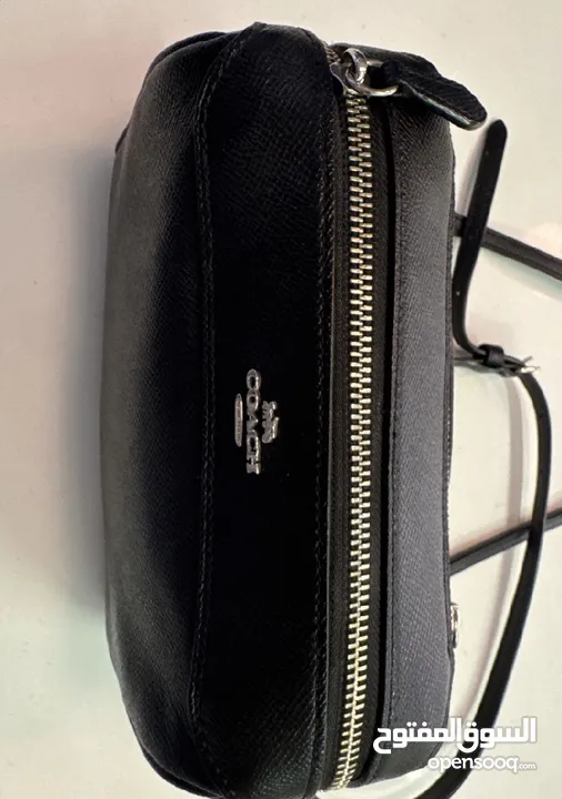 Original Coach black leather Bennett cross body