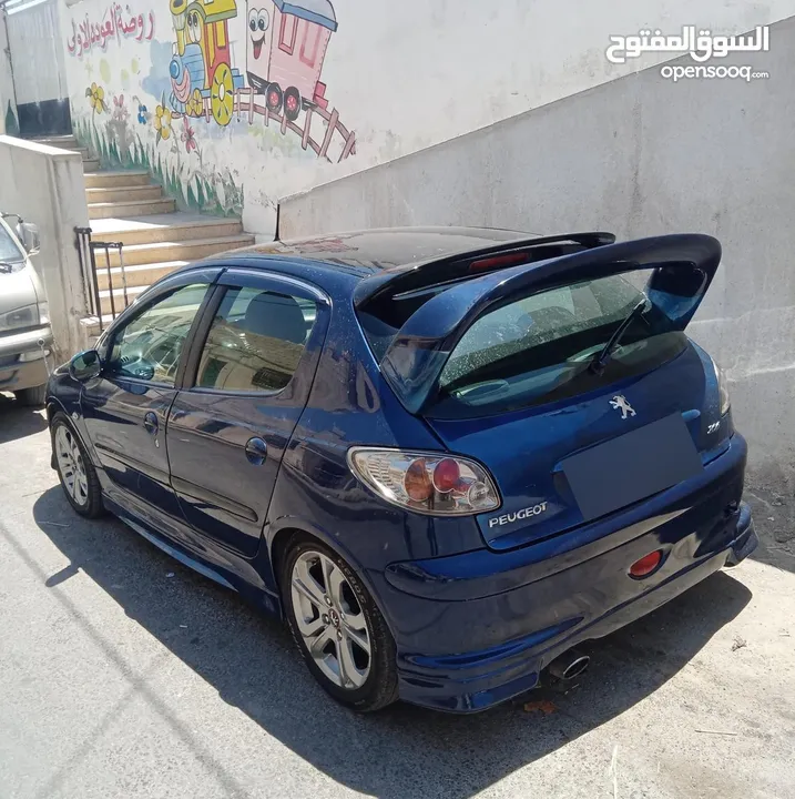 بيجو 206 موديل 2004 جير اوتوماتيك توب ترونيك ماتور 1400cc، الأجمل في الأردن