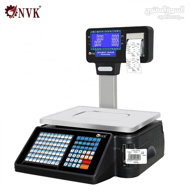 Digital Scale With Print Electronic Cash With Printer ميزان مع طابعة فواتير