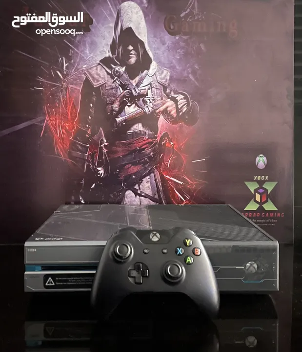 Xbox one 1000 giga Halo edition  بحالة الوكاله
