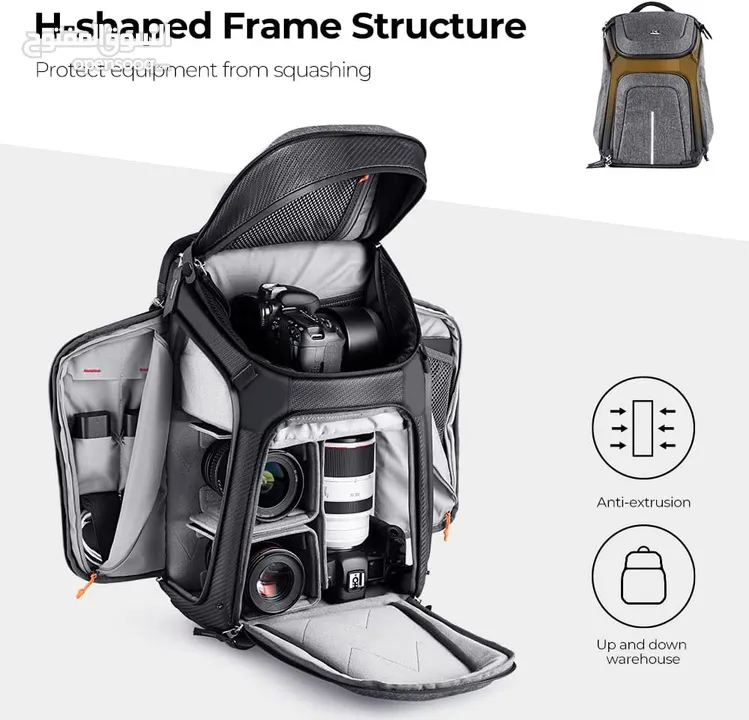 K&F Concept Alpha Backpack 25L حقيبة معدات تصوير