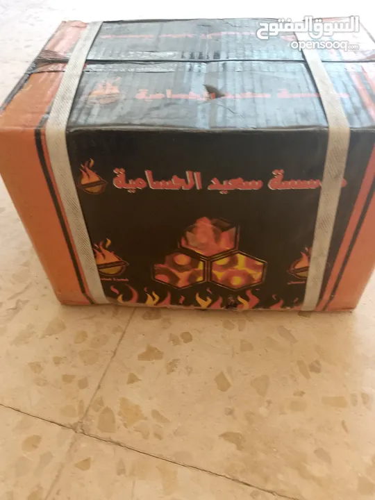 فحم مصري مضغوط  يتوفر نوعين فحم ارجيلة وفحم شوي وبسعر مناسب