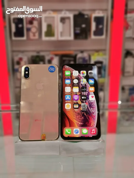 عرض خااص : iPhone xs 256gb هواتف نظيفة جدا بحالة الوكالة مع ضمان و بأقل سعر