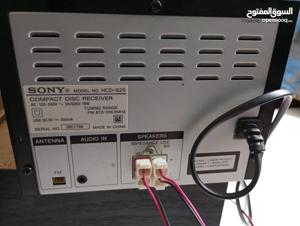 Sony HCD-S20 HiFi Micro Audio Stereo Sound System