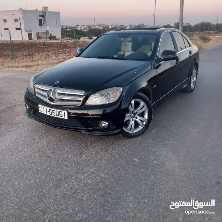 مرسيدس بنز C180 AMGاصلي  فحص كامل  موديل 2008 فتحه فل كامل