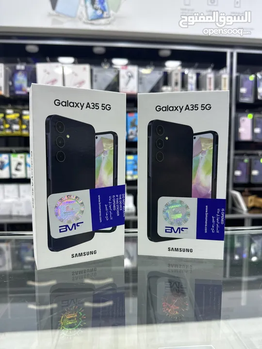 Samsung galaxy A35 5G (256 GB / 8  RAM)  كفالة الشركة جديد مسكر بالكرتونة الكمية محدودة جدا