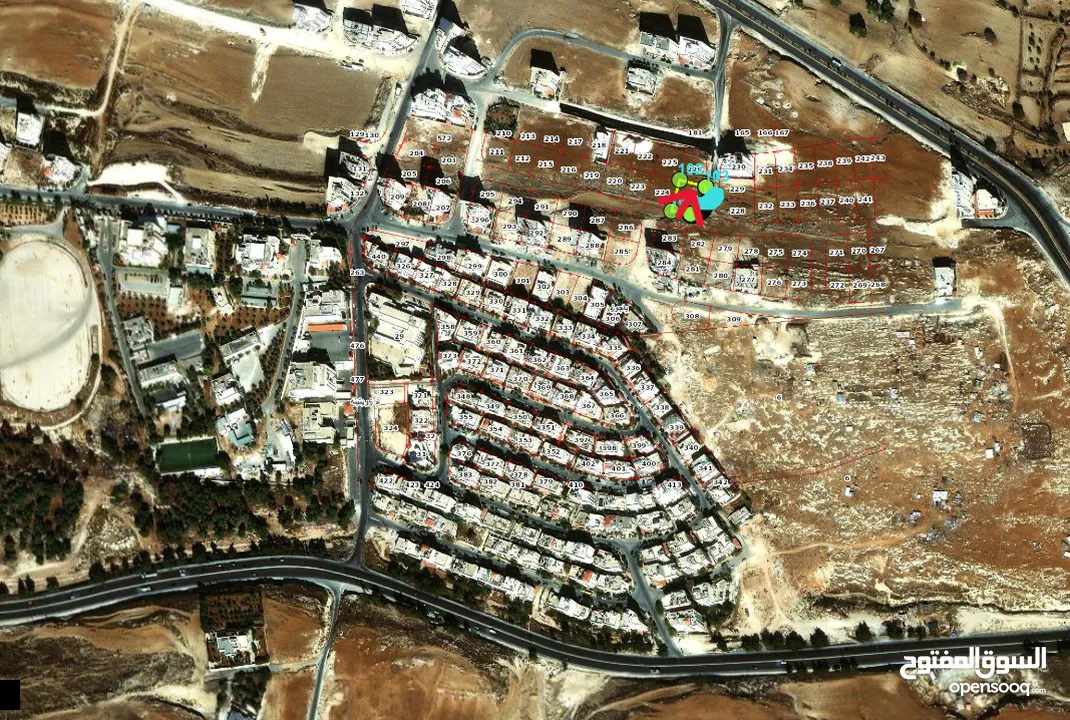 ارض من اراضي شمال عمان ياجوز واجهه على الشارع للبيع