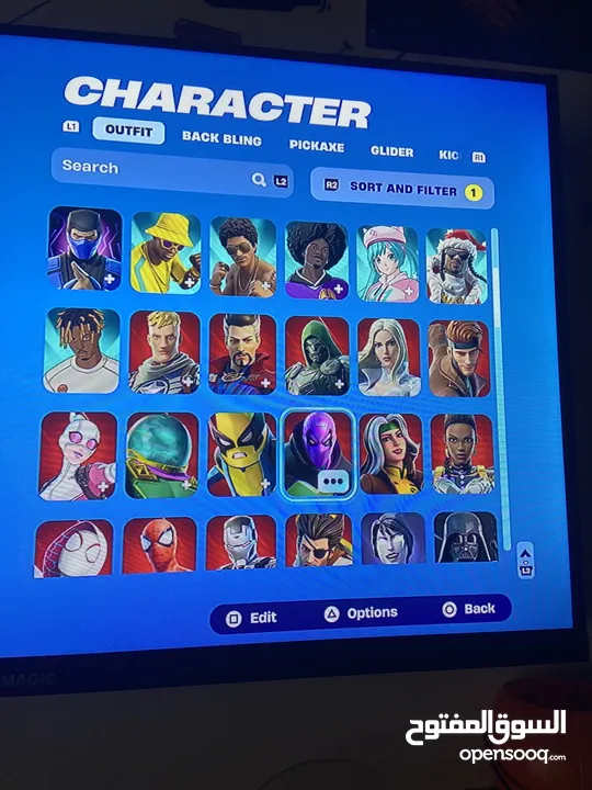 حساب فورت نايت ملان سكنات ايتم شوب للبدل على حساب آخر