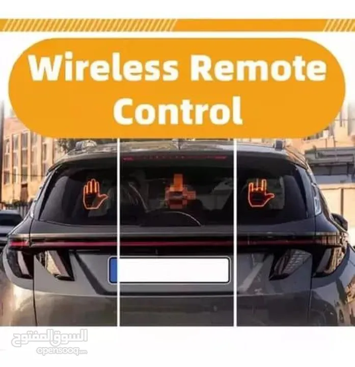ترندددد السيارات وصل اضائة للسيارة على شكل كف تصميم مميز يمتلك 3 مودات تشغيلية يمكن التحكم بها