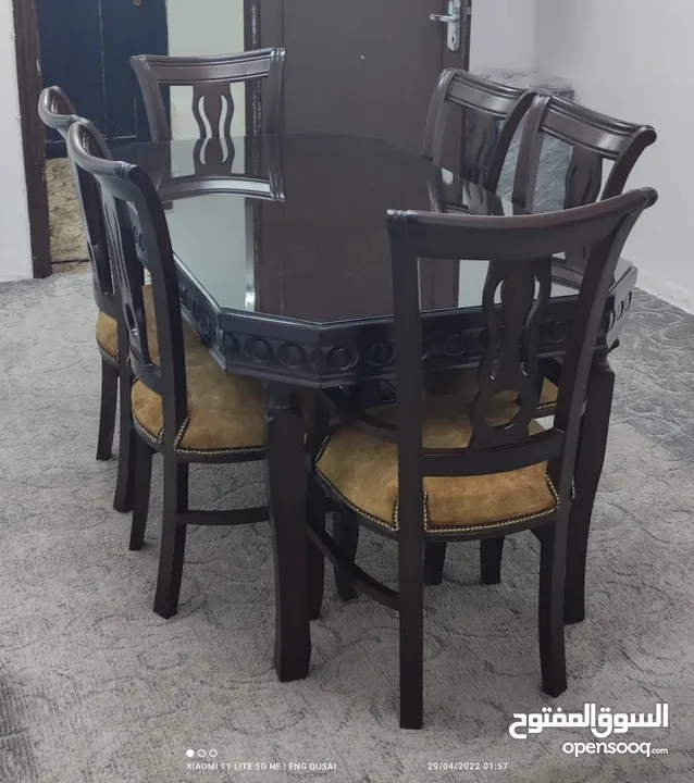 طاولة سفره 6 كراسي بسعر الجمله وجديده من المصنع مباشره