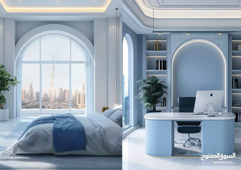 فرصة استثمار مميزة: شقة فاخرة بإطلالة خلابة على أبراج دبي الشاهقة بمقدم 20% وبخطة دفع مرنة