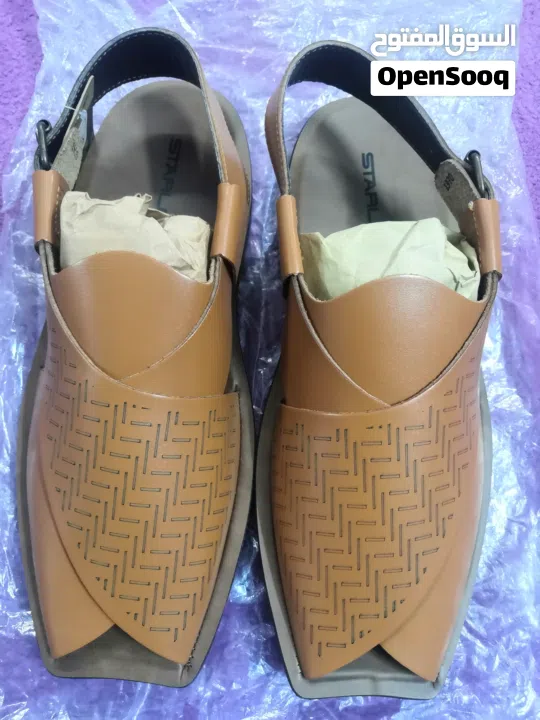 صندل جلد رجالي جديد من باكستان سايز 43