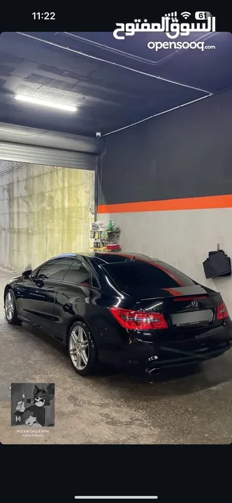 مرسيدس E250 كوبيه ممشى قليل للبيع بسبب السفر