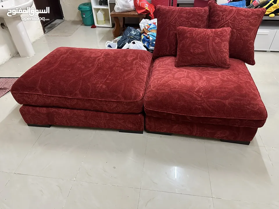 Corner Sofa or couch + 2 PCs of side table for bed