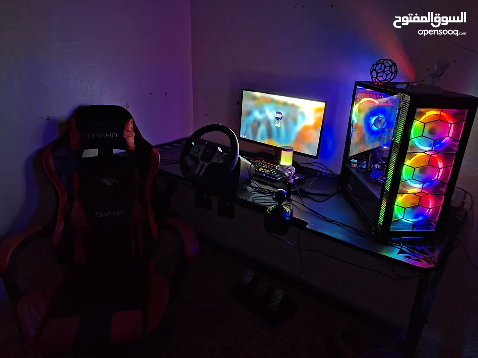 بسم الله ما شاء الله  Computer Gming  نظيف كامل مكمل  معه كلشي