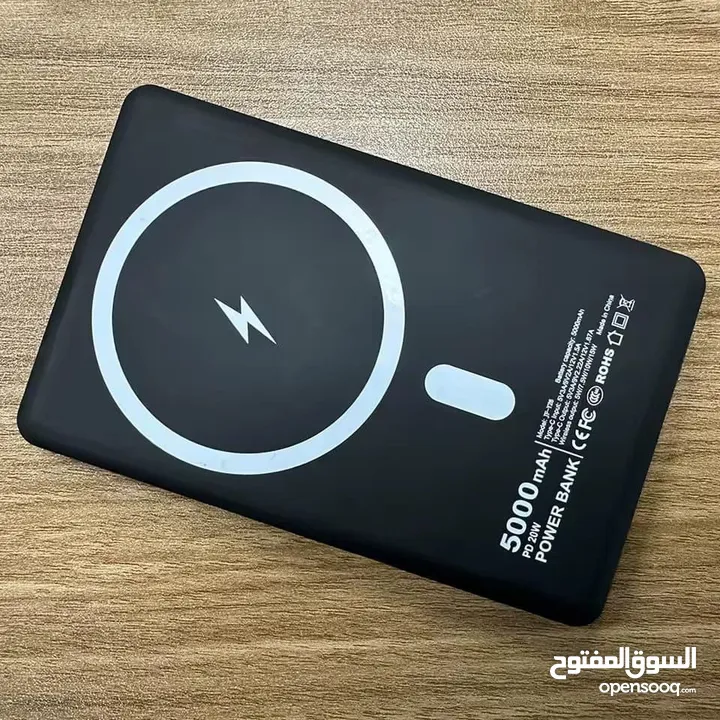 باور بانك مغناطيسي أنيق – شحن سريع في جيبك!ما تضلّك تدور على شاحن  10000mAh بتقنية الشحن اللاسلكي