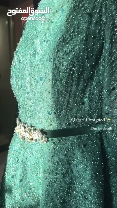 A luxurious dress with all its details Qatari Design
