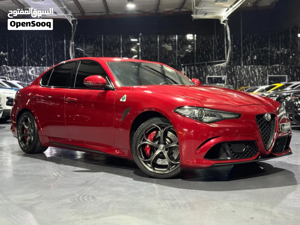 2021 Alfa Romeo Giulia Quadrifoglio, Nov 2027 Alfa Romeo Warranty + Service Pack, Low Kms, GCC