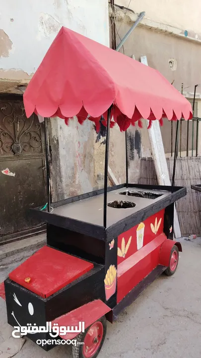عربايه بطاطا وذره بشكل سياره تفصيل البيع الجدين