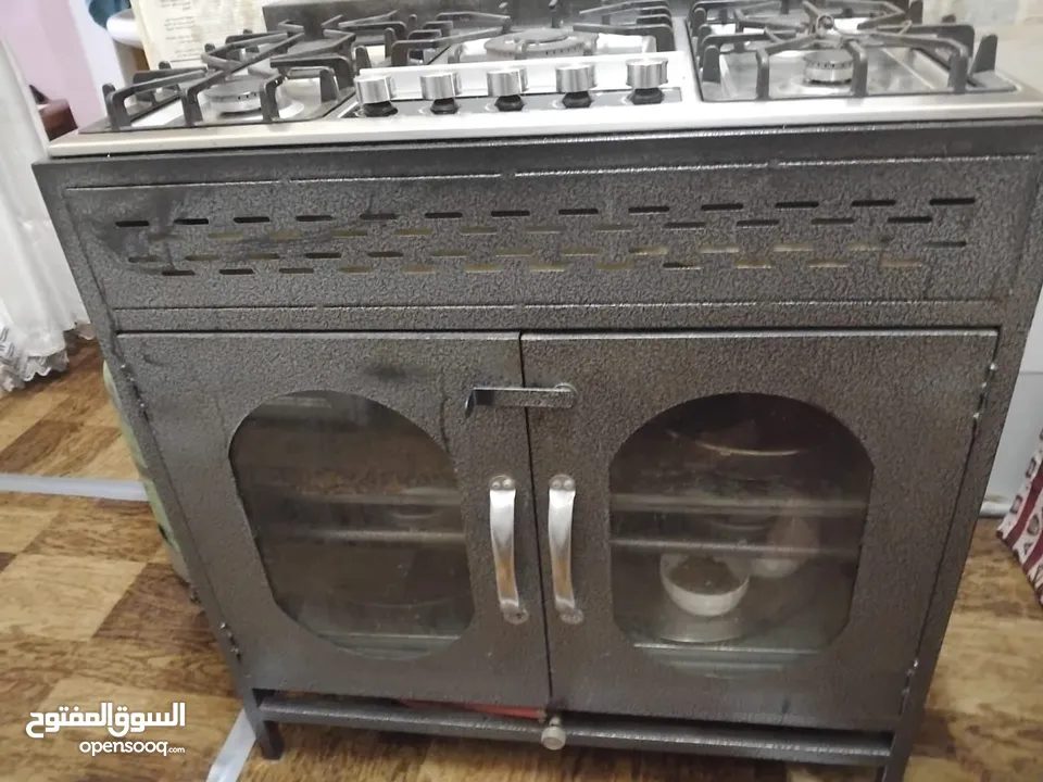 غاز غطس خمس عيون مع فرن استعمال خفيف