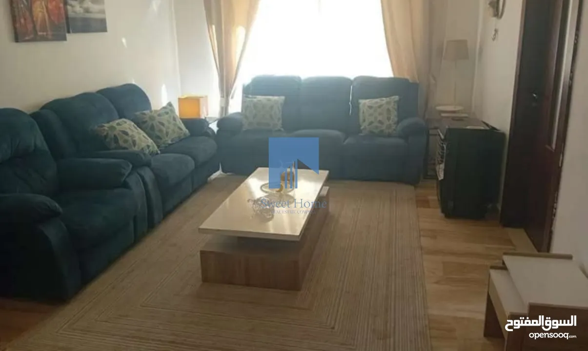 شقة أرضية فاخرة للبيع في الرابية  - خلف الإتصالات ( Orange ) 160م مع ترس امامي 30م تشطيب سوبر ديلوكس