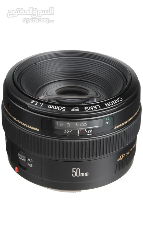 عدسة كانون 50mm 1.4 استخدام خفيف بحالة الوكالة اذا حابب تنقل تصويرك لعالم تاني مالك الا هالعدسة