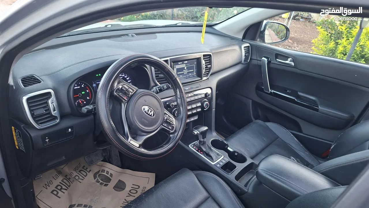كيا سبورتج جتي لاين 2016ماتور2000ديزل فلل اضافات مع فتحة سقف بنوراما  بسعر حررررق كاش دهان شركة