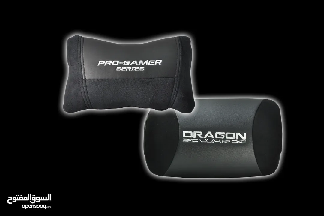 كرسي جيمنغ مريح لساعات اللعب الطويلة لون اسود  Dragon War Gaming Chair GC-003 السعر شامل التوصيل
