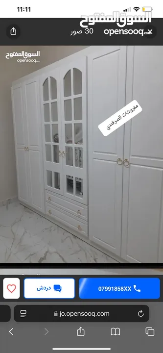 خزائن ملابس تفصيل حسب الطلب طابق واحد كفاله 5سنوات جميع الوان