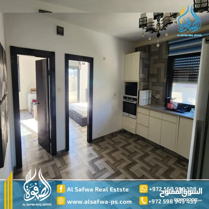 شبه مميزة مفروشه للايجار قرب بلديه رام الله