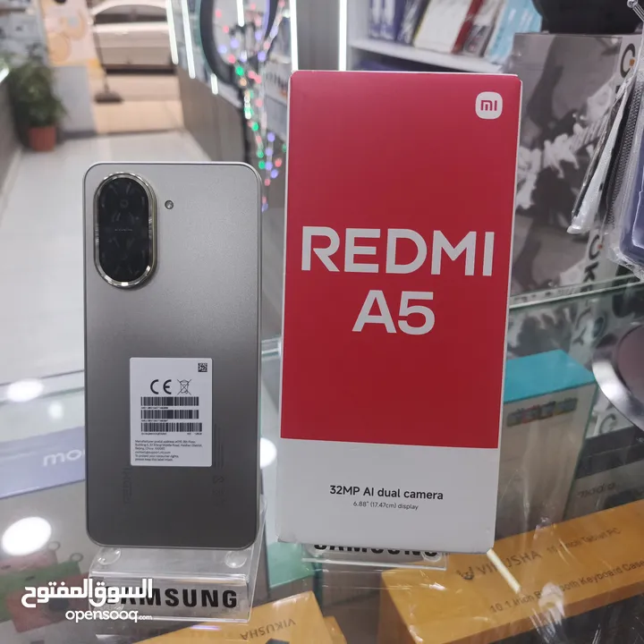 جهاز جديد بالكرتونة مكفول سنة اغراضه الأصلية Redmi a5 128g 8ram
