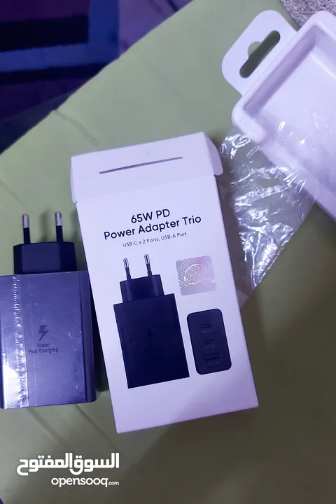 شحن 65W اصلي جديد 3 مداخل ممتاز 15W.25W.65W