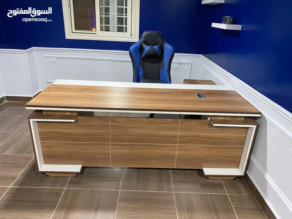 تميز بجلستك بأحدث أشكال المكاتب مدير للشركات و المكاتب الفخمه أجود أنواع الخشب باقل التكاليف