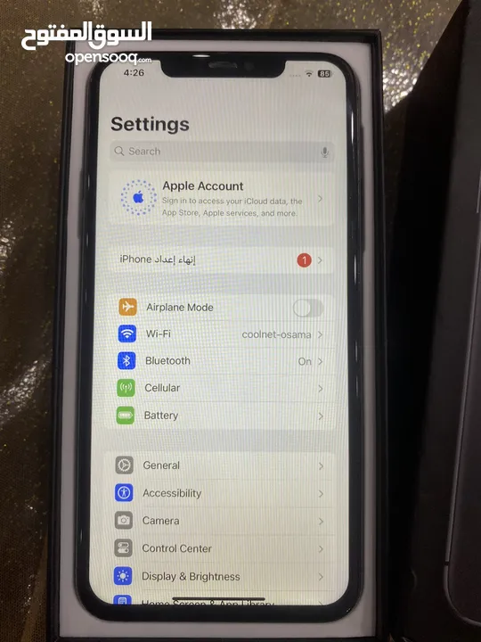 ايفون 11pro max 256Gb مع كرتونته سعرر ممتاز