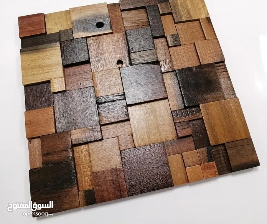 ديكور خشب خام 3D