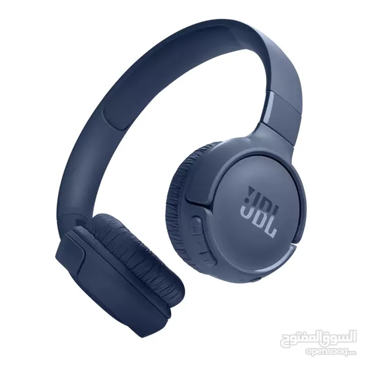 JBL Tune 520BT Wireless on-ear Headphones سماعات لون ازرق اقرا الوصف