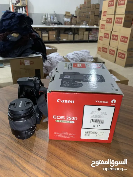 كاميرا كانون 250d للبيع