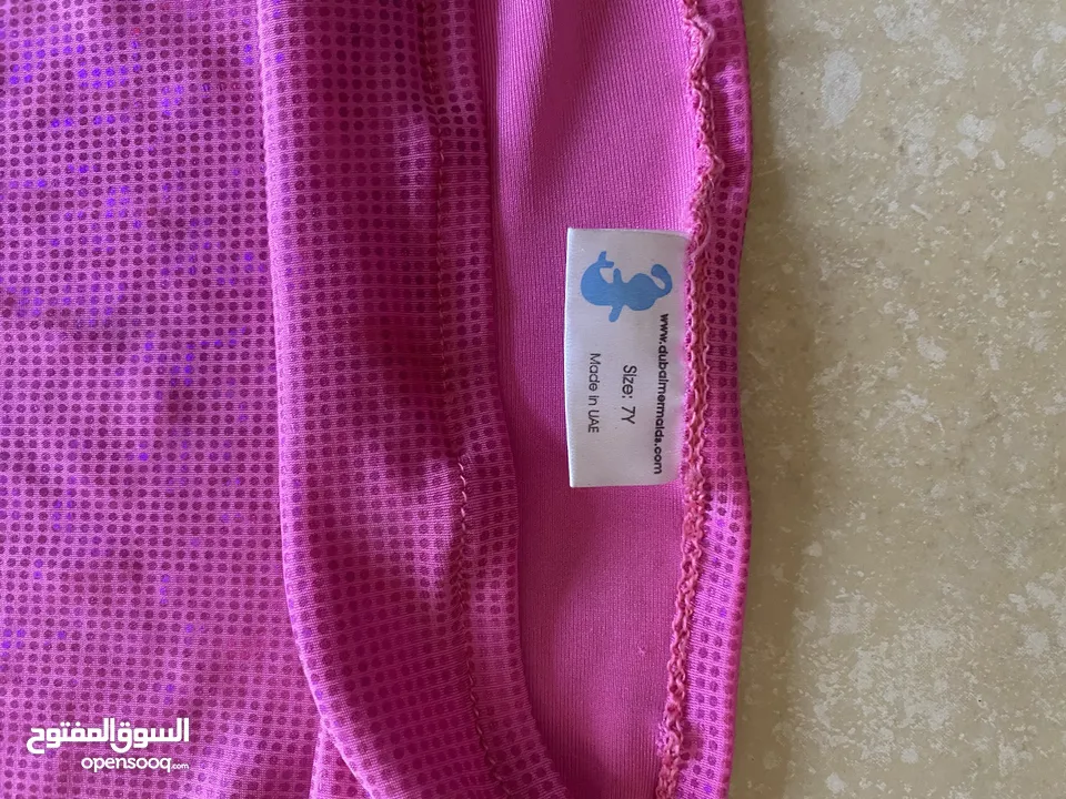 Mermaid tail pink for girls 7 y