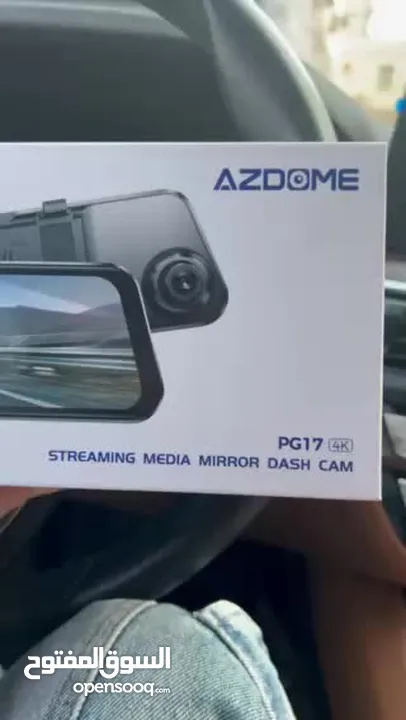 AZDOME PG17 12" WiFi Mirror Dash Cam 4K Front and 1080P Rear View Mirror Camera
