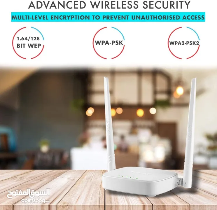 راوتر انترنت شبكات انترنت وايرلس تيندا  Tenda N301 Router For internet connection