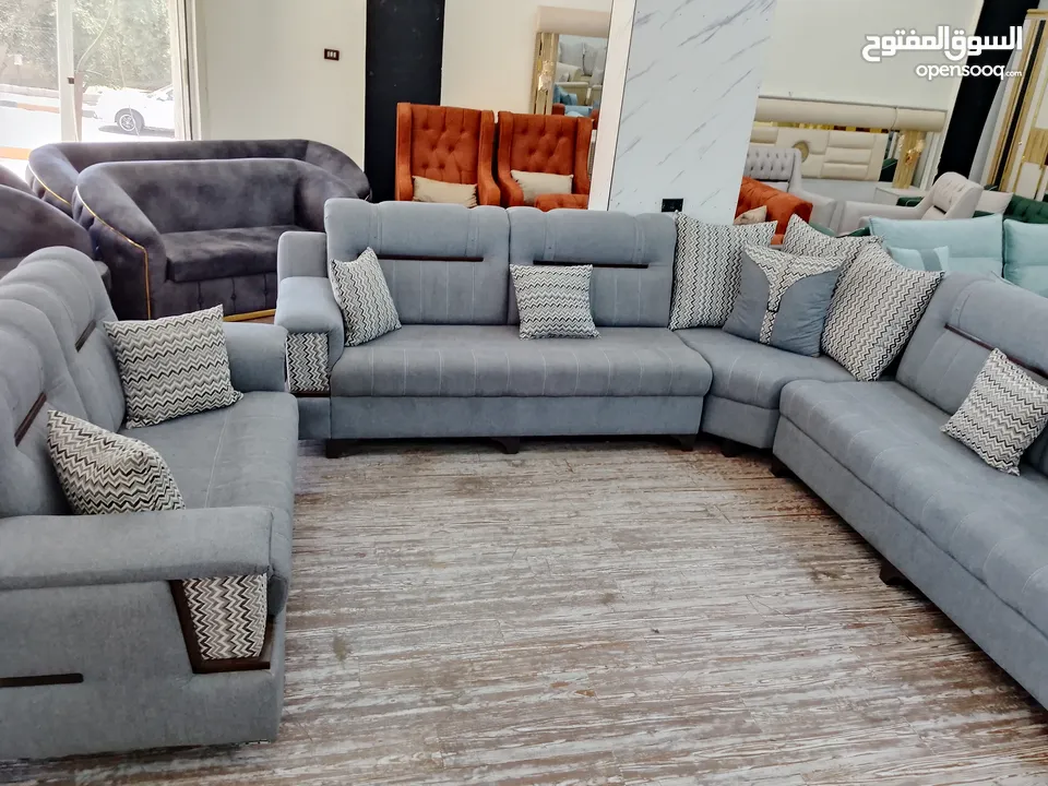 طقم كورنر اوسكار جديد مش مستعمل  مقاس 3*3+ محوزه وعلى جميع الالوان
