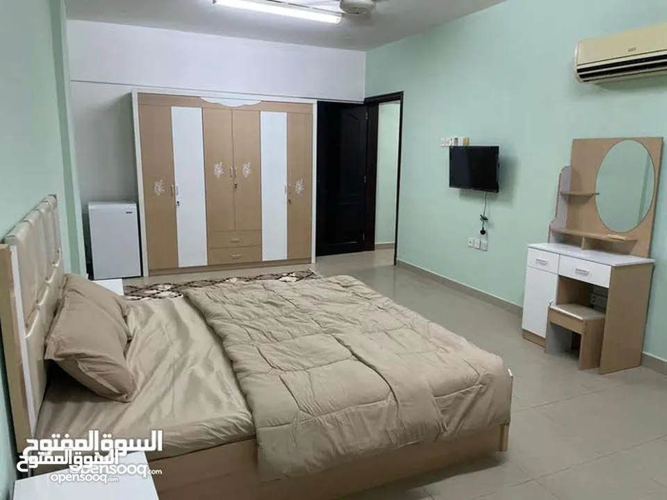 غرفة للايجار اليومي او بالساعات في المعبيلة Rooms for daily rent in Maabilah