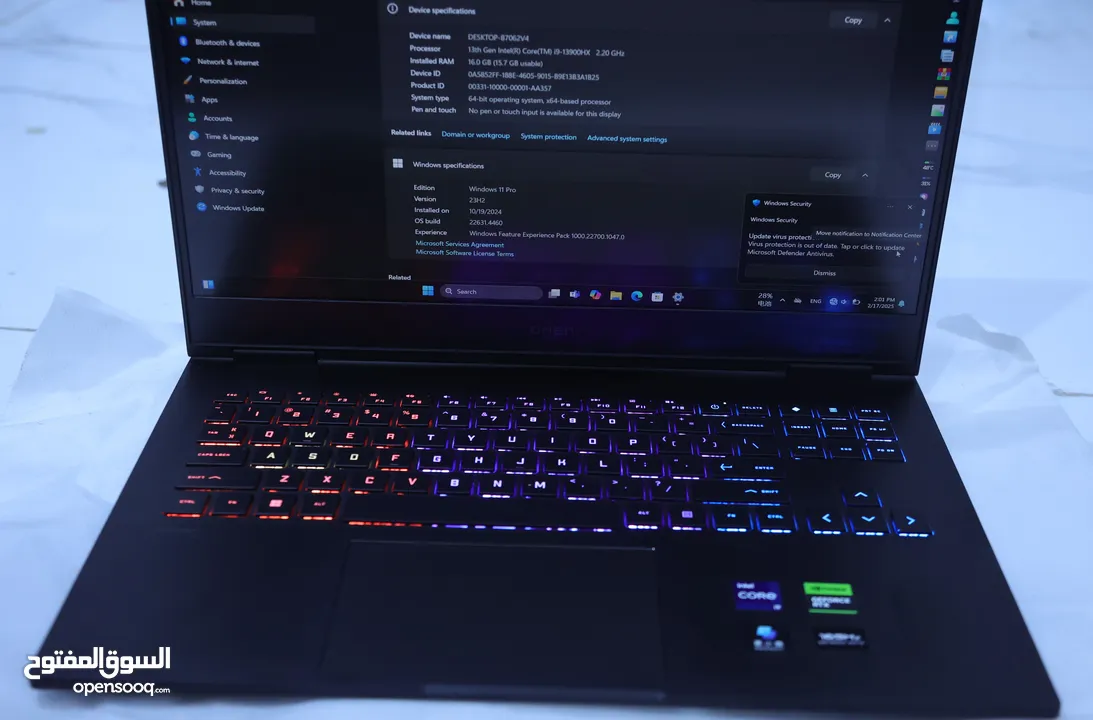 لابتوب للبيع(Ci9)(الجيل 13)Hp  OMEN Gaming Laptop