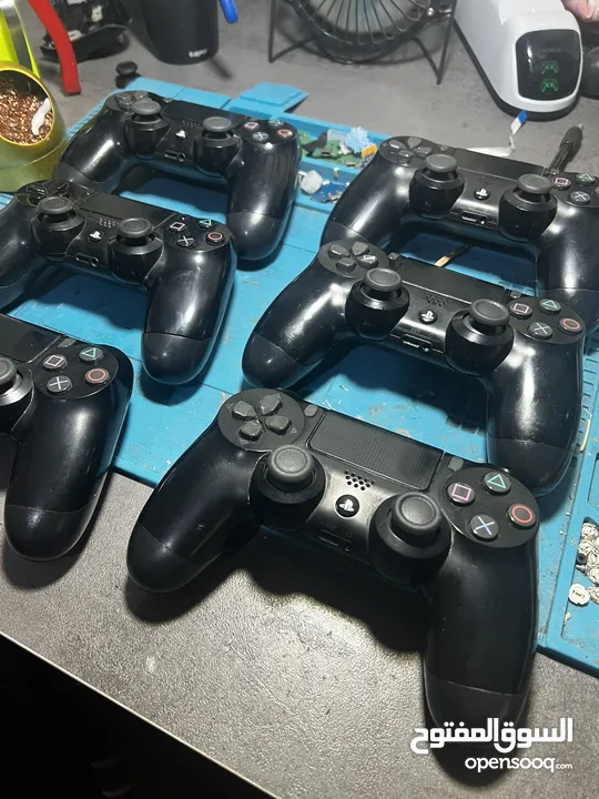 ايادي اصليةةة وكوبي بحالة الوكالة عالفحصص وكفالة شهر  للبيع ( متوفر عروض على الصيانه)Control ps4