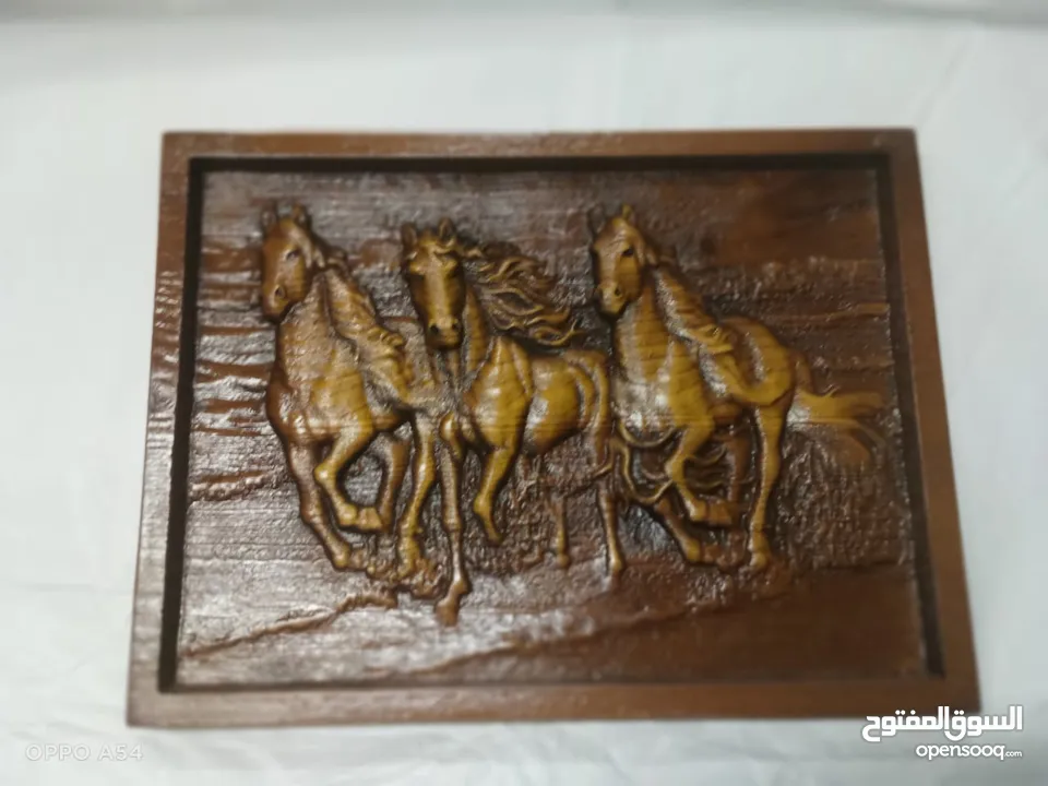 Wood Carving art semi hand made