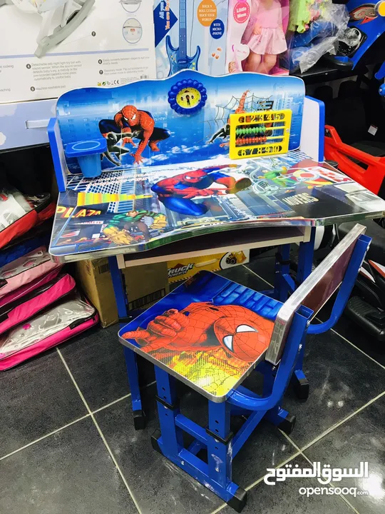 السعر 23 شامل التوصيل داخل عمان عرض خاص على مكتب الدراسة للاطفال مع مقعد فقط من island toys