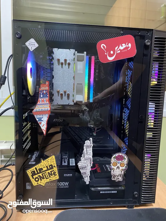 كمبيوتر العاب gaming computer قوي وبحالة الوكالة ممتاز جدا