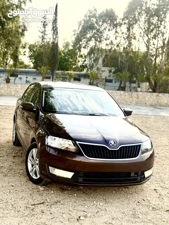 سكودا رابيد 2017 اتومات ماتور 1400 بنزين تيربو سعرر ع الكااش